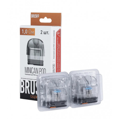Сменный картридж Brusko Minican Pod (1 Ом) - Прозрачный